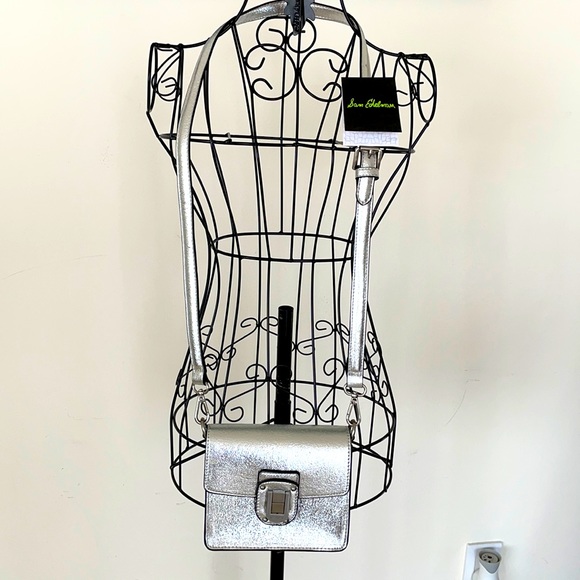 SAM EDELMAN METALLIC SILVER CROSSBODY - Picture 2 of 7